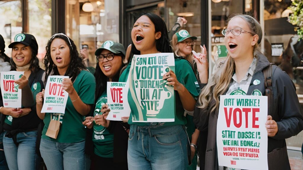 State Street Starbucks Workers Vote for a Union election