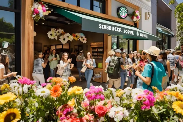 New Starbucks store opens in Hollywood, creating excitement in the community and enhancing the local coffee culture